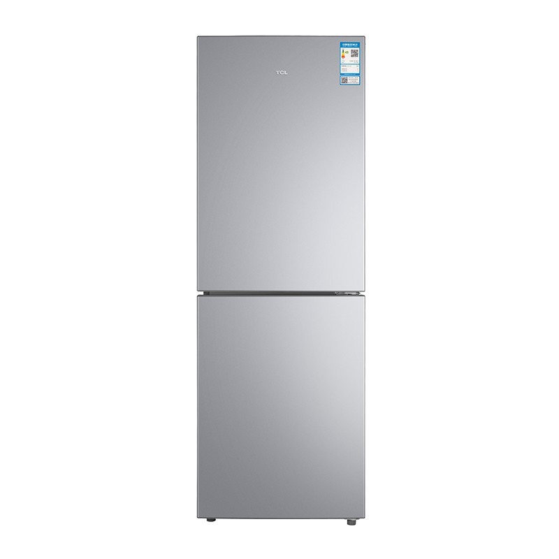 TCL BCD-200CW 200升双门风冷无霜电冰箱 快速制冷 环保材质小冰箱 闪白银