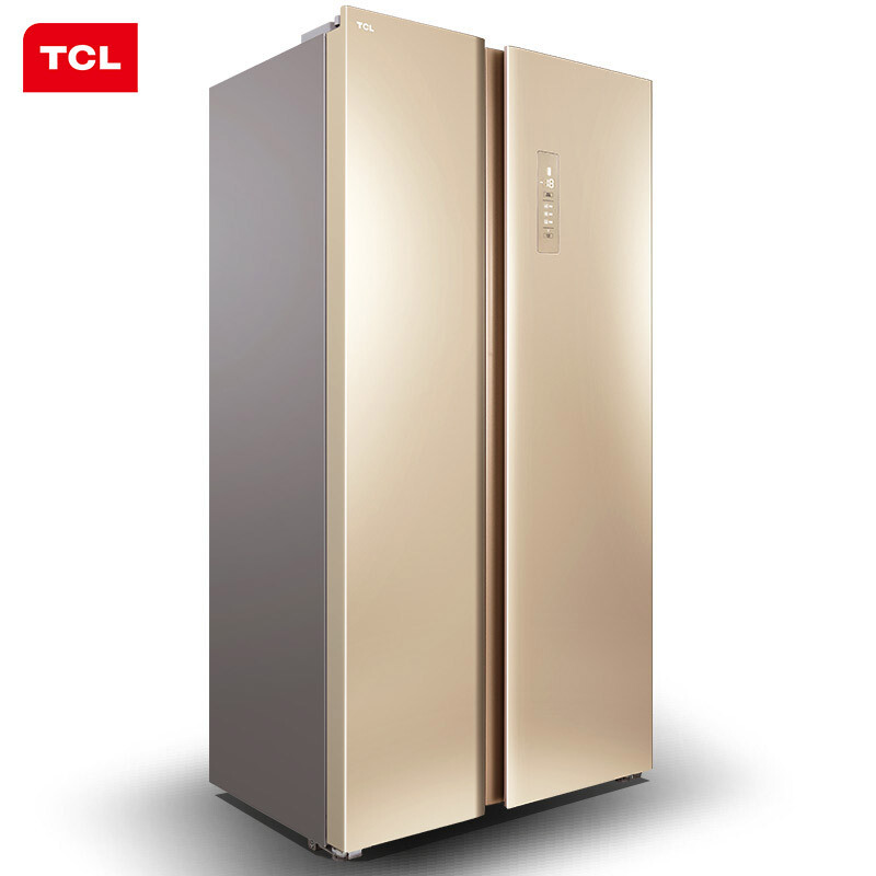 TCL 509升 定频冰箱 风冷无霜 对开门电冰箱 电脑控温 流光金 BCD-509WEFA1