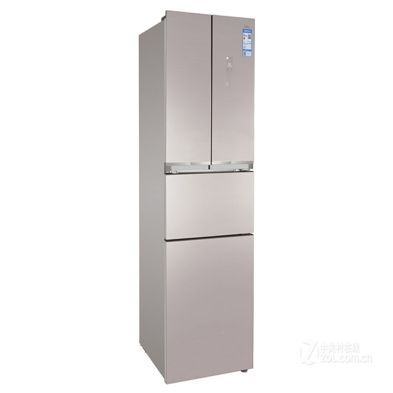 TCL BCD-216TWBFC2丝韵金 216升三门风冷玻璃面板冰箱 216L 机器*1、说明书*1